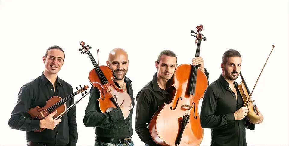 Ritratto dei quattro musicisti di Ondanueve String Quartet